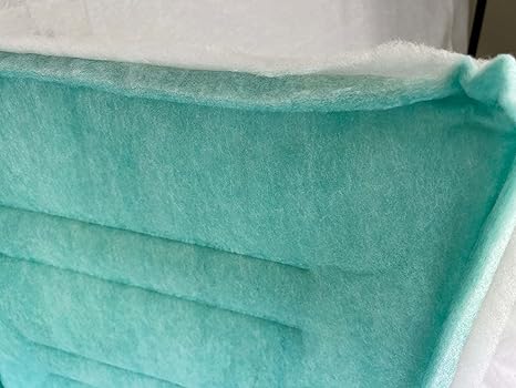 wioboy Paint Spray Booth Intake Filter Pad, 20 x 20 (20/case) Tacky Panel with Internal Wire Frame